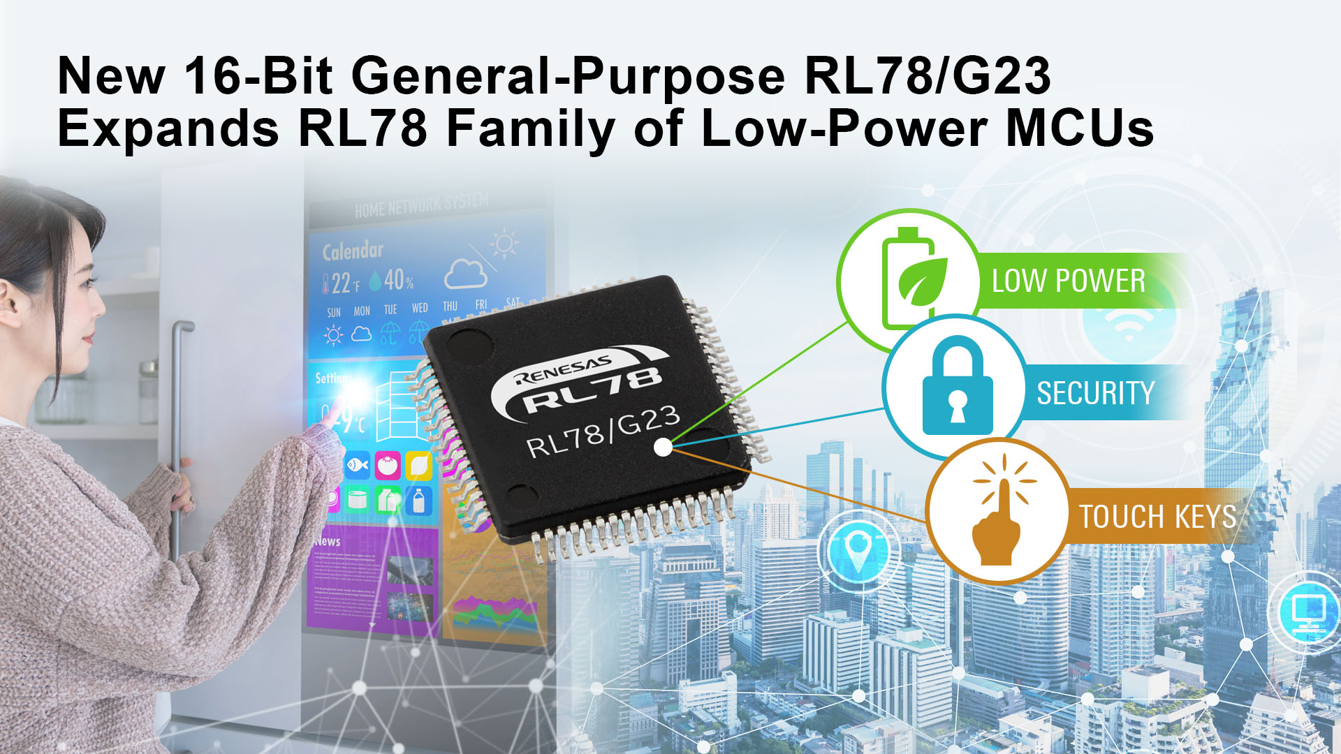 Renesas Launches 16-bit General-Purpose Microcontroller